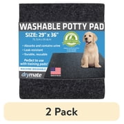2 pack Drymate Washable Potty Pad, Training Mat to Contain Liquids - For Dogs, Cats, and all other animals.