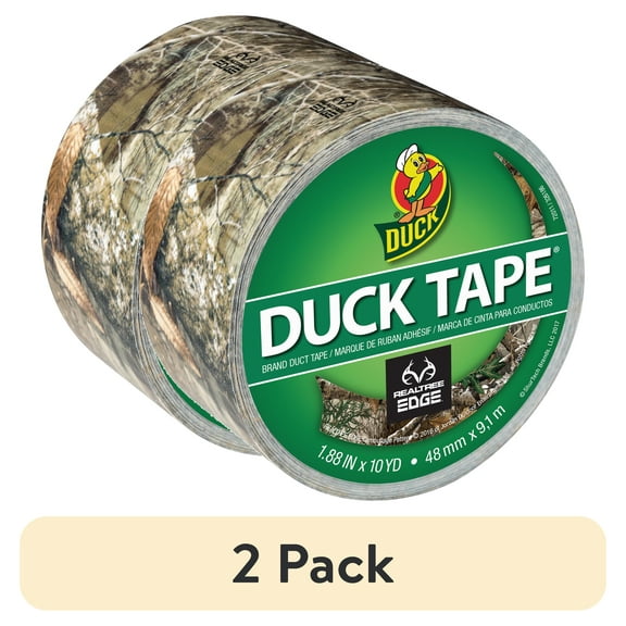 Duck 1.88 in. x 10 yd. Green Realtree Edge Camo Duct Tape