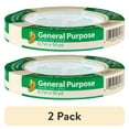 thumbnail image 1 of (2 pack) Duck Brand General Purpose Masking Tape, 0.7 in. x 55 yd., Beige, 1 Roll, 1 of 11