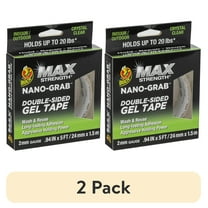 (2 pack) Duck Max Strength Nano Grab Multi-Purpose .94 in. x 5 ft. Clear Acrylic Gel Tape, 1 Pack