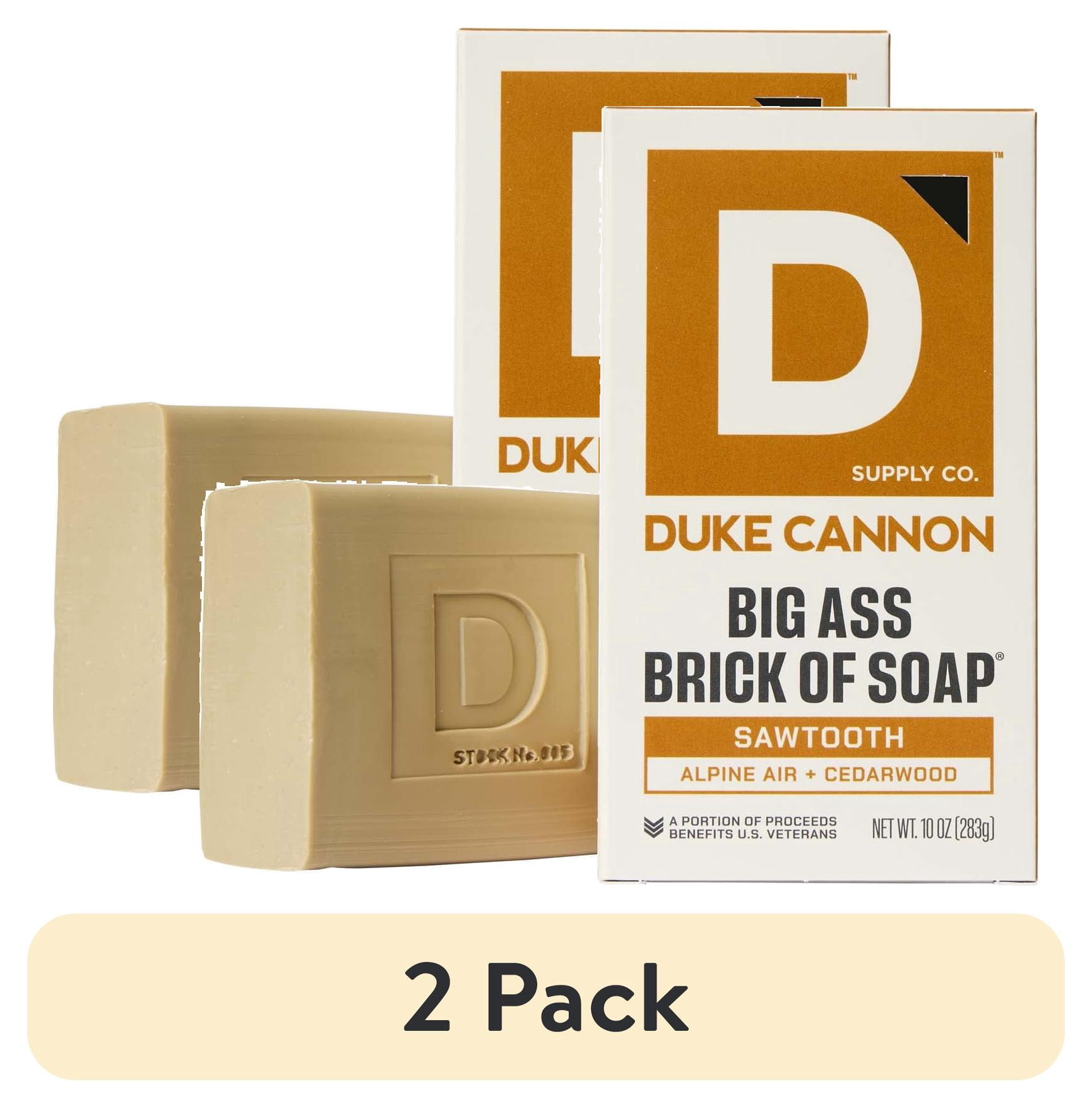 (2 pack) Duke Cannon Big Ass Brick of Soap® for Men, Sawtooth, 10 oz Bar Soap
