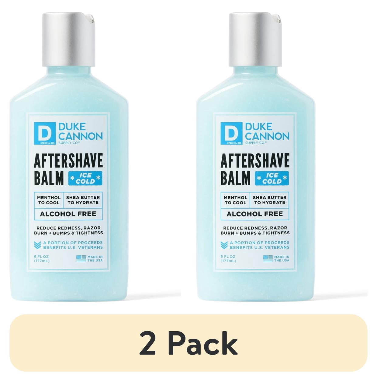 (2 pack) Duke Cannon Supply Co. Ice Cold Aftershave Balm, 6 Fl Oz