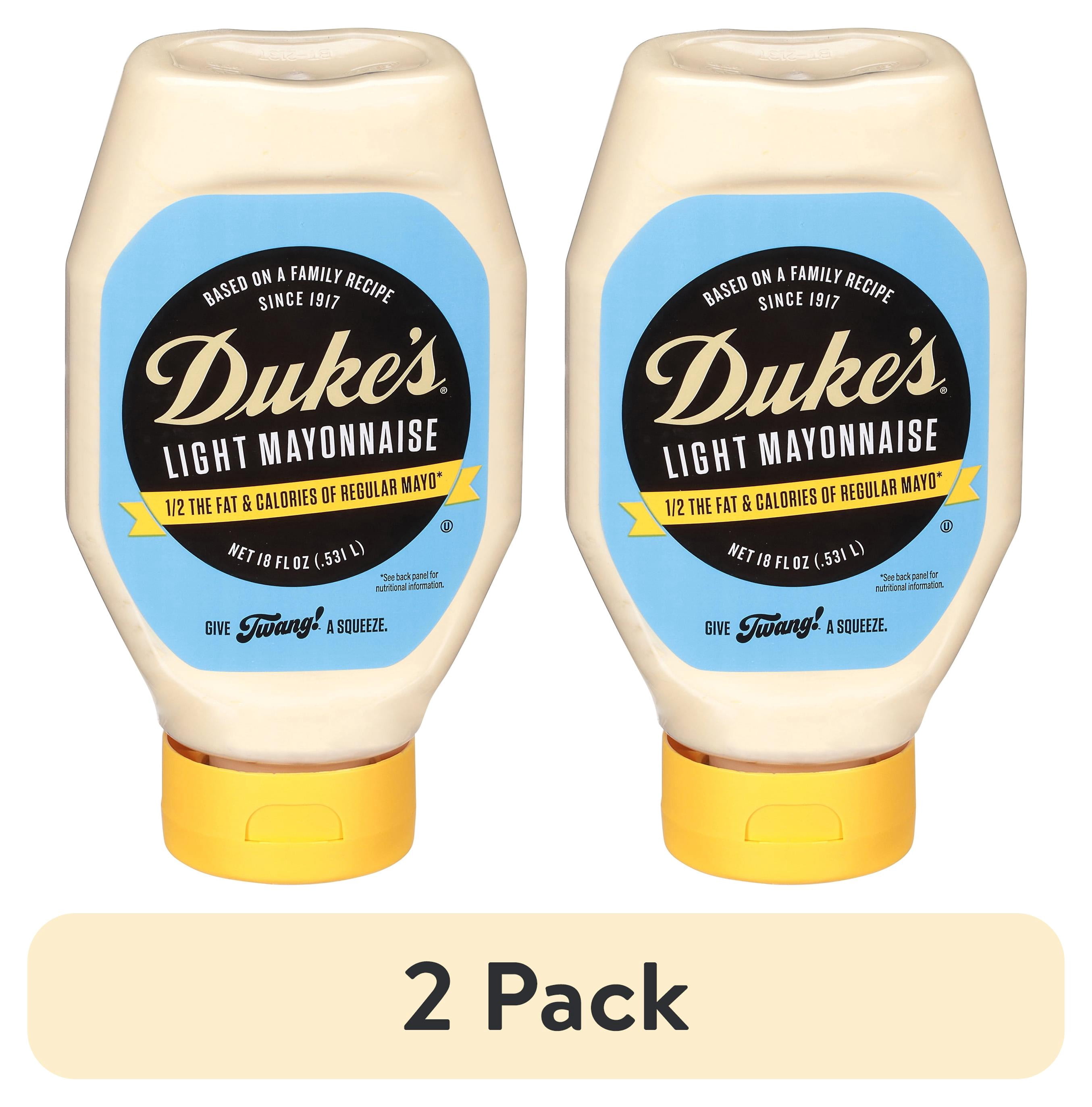 (2 pack) Dukes Mayonnaise Light- 18oz Squeeze