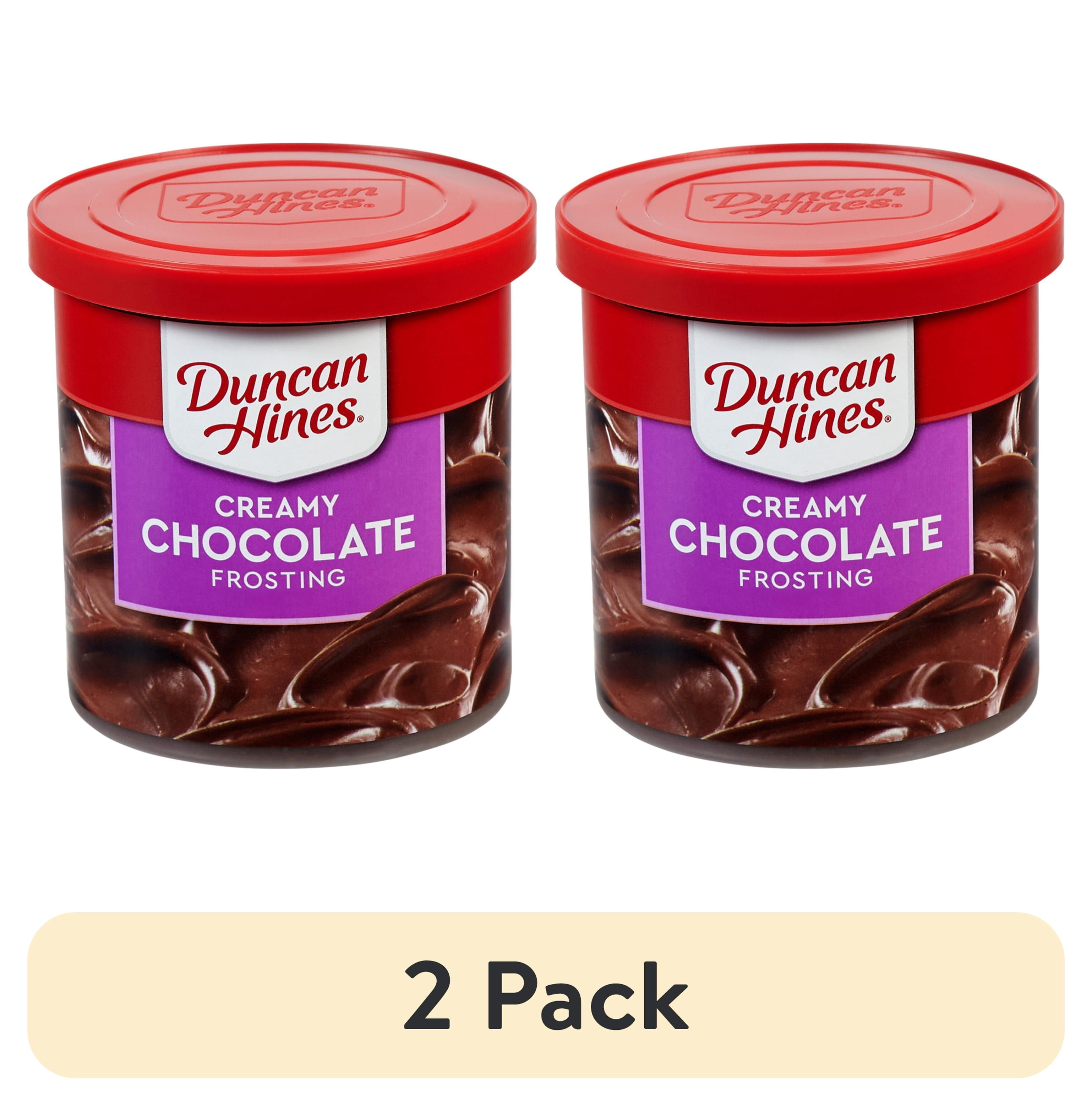 (2 pack) Duncan Hines Creamy Chocolate Flavored Frosting, 16 oz.