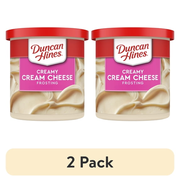 (2 pack) Duncan Hines Creamy Cream Cheese Flavored Frosting, 16 oz.