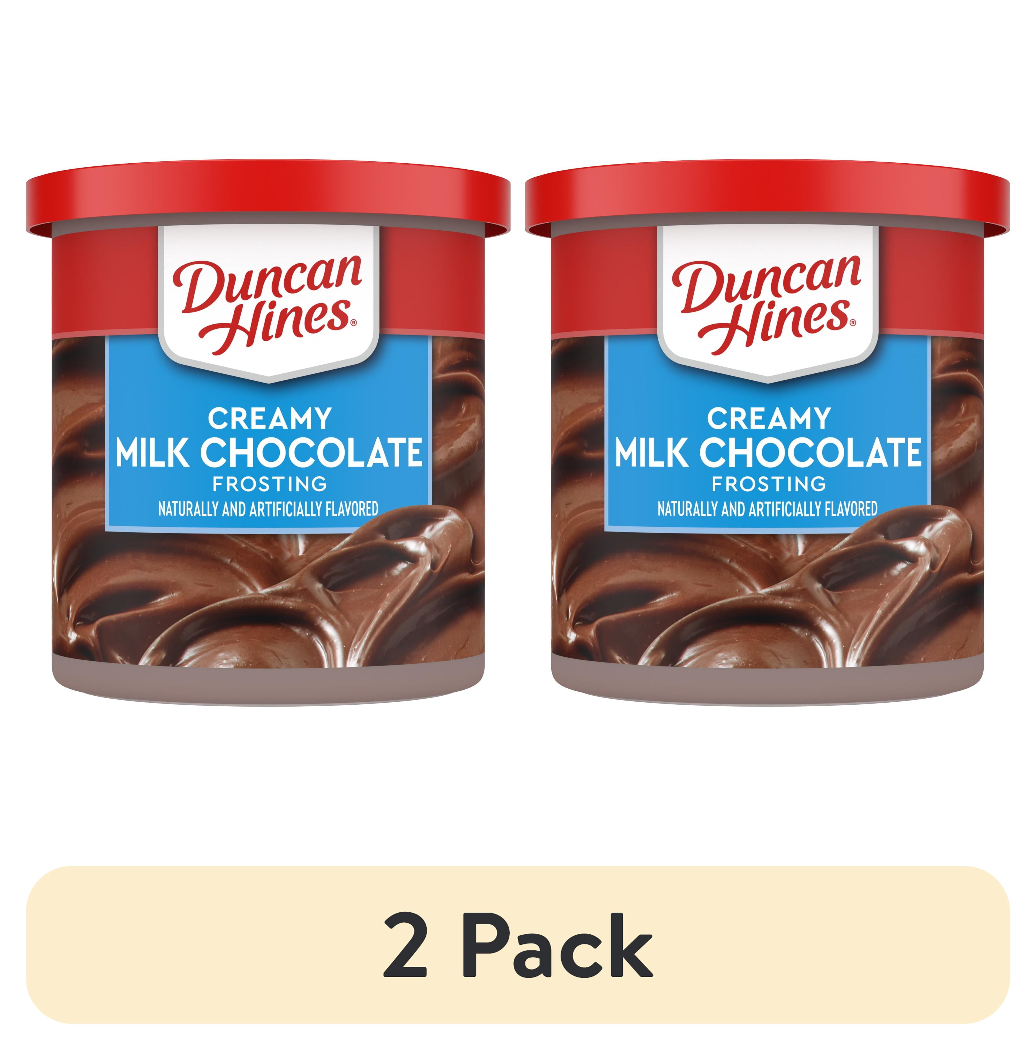 (2 pack) Duncan Hines Creamy Milk Chocolate Flavored Frosting, 16 oz.