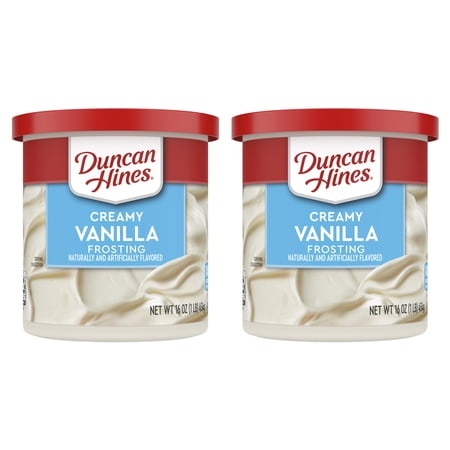 (2 pack) Duncan Hines Creamy Vanilla Flavored Frosting, 16 oz.