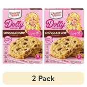 (2 pack) Duncan Hines Dolly Parton's Chocolate Chip Cookie Mix, 15.25 oz.