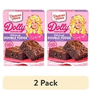 (2 pack) Duncan Hines Brownie Mix, Fabulously Double Fudge, 17.6 oz.