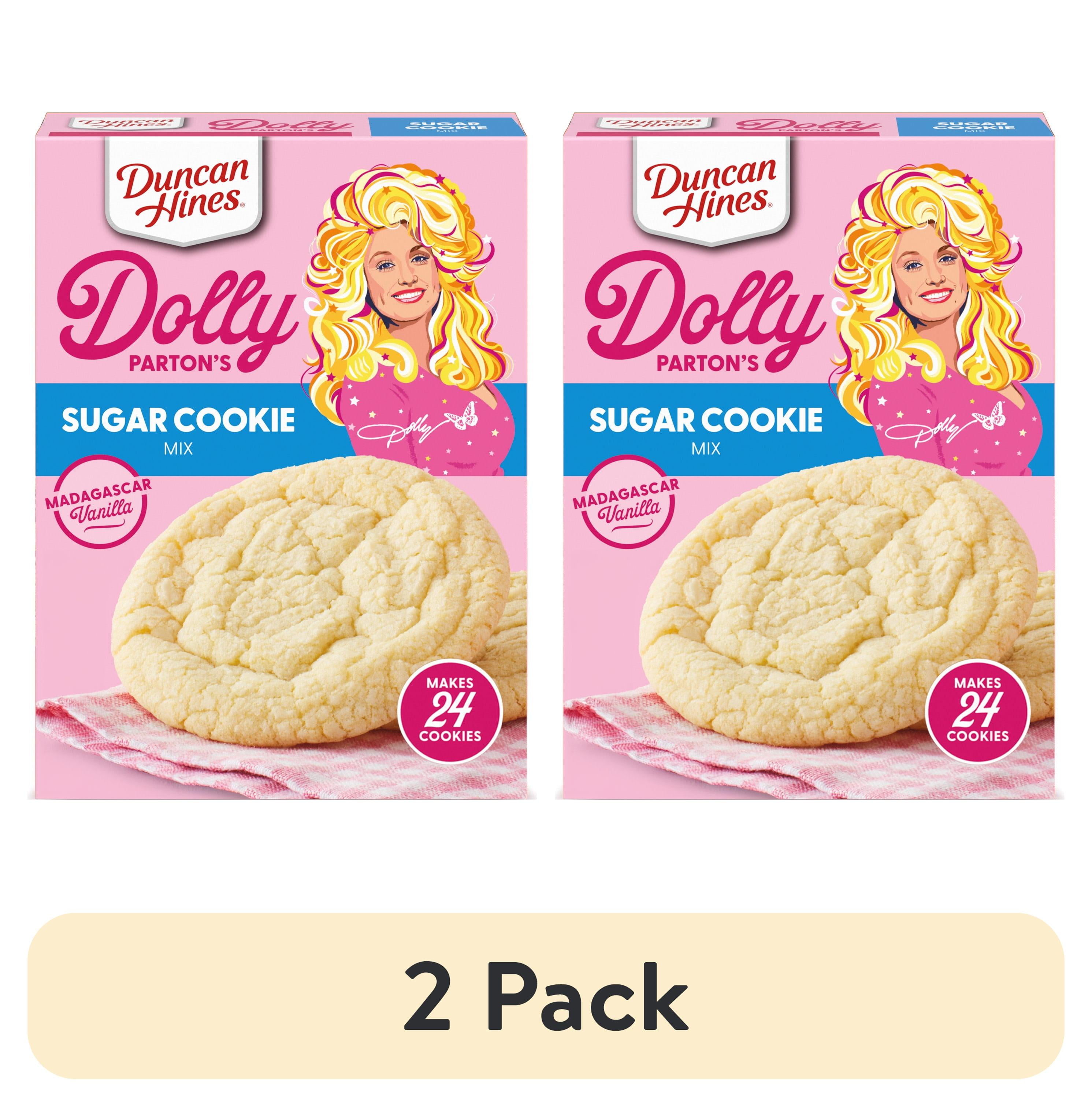 (2 pack) Duncan Hines Dolly Parton's Sugar Cookie Mix, 15.25 oz.