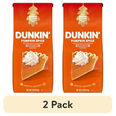 Dunkin’ Pumpkin Spice Artificially Flavored Ground Coffee, 11 oz Bag