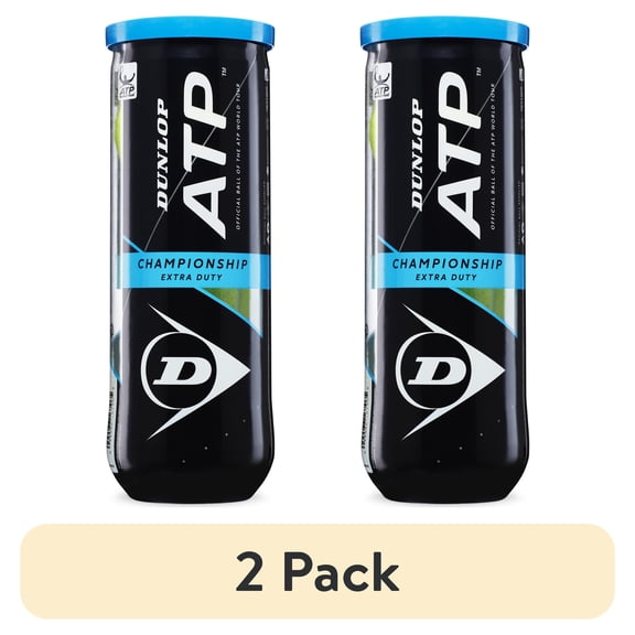 (2 pack) Dunlop ATP Championship Extra Duty Tennis Balls (3 Balls)
