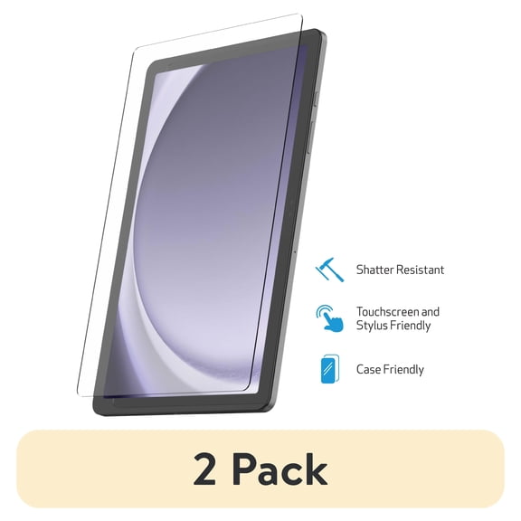 (2 pack) DuraGlass Tempered Glass Screen Protector for Samsung Galaxy Tab A11+ 11" / Galaxy Tab A9+ 11"