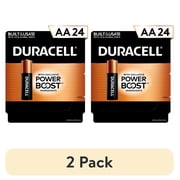 2 pack Duracell Coppertop AA Alkaline Batteries 24/PK