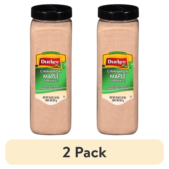 (2 pack) Durkee Cinnamon Maple Sprinkle 30 oz. Shaker