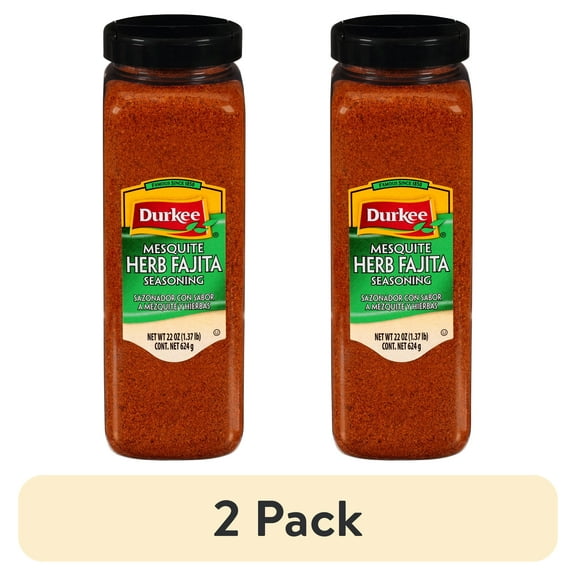 (2 pack) Durkee Mesquite Herb Fajita Seasoning 22 oz. Shaker