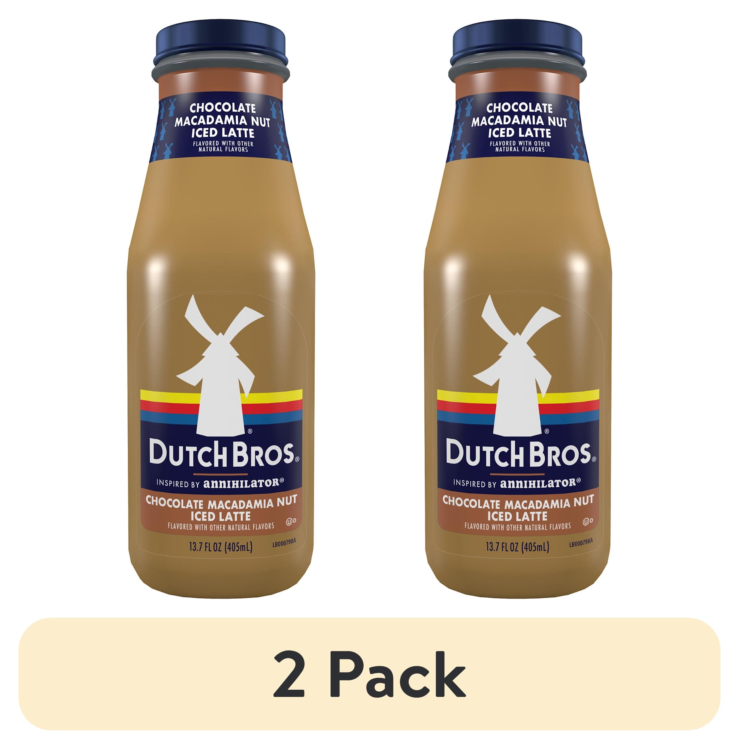 (2 pack) Dutch Bros® Chocolate Macadamia Nut Iced Latte, Inspired by Annihilator®, 13.7 fl oz Bottle