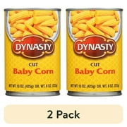 (2 pack) Dynasty Cut Baby Corn, 15 Oz Can