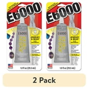 (2 pack) E6000 JEWELRY & BEAD CLR 1.0 FL OZ 6PK