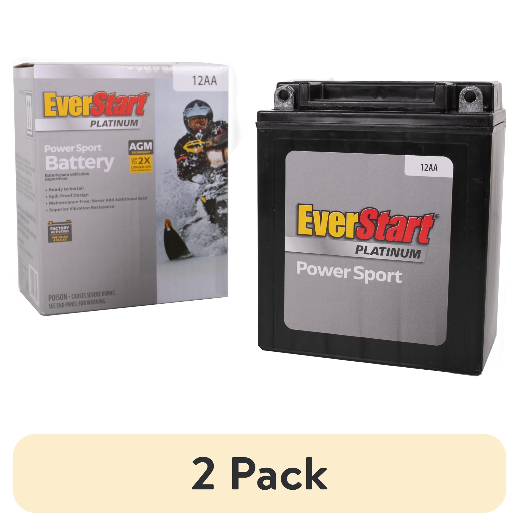 EBX12AA Factory Activated AGM Powersport Battery, 12V, 125 CCA