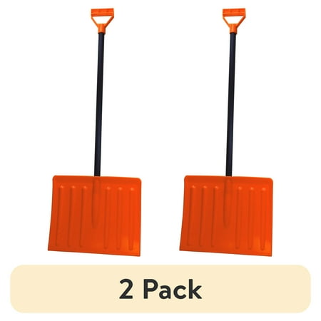 (2 pack) EMSCO Group - Bigfoot Children's Toy Snow Shovel - Metal Handle - Polyethylene (11.25 Inches)