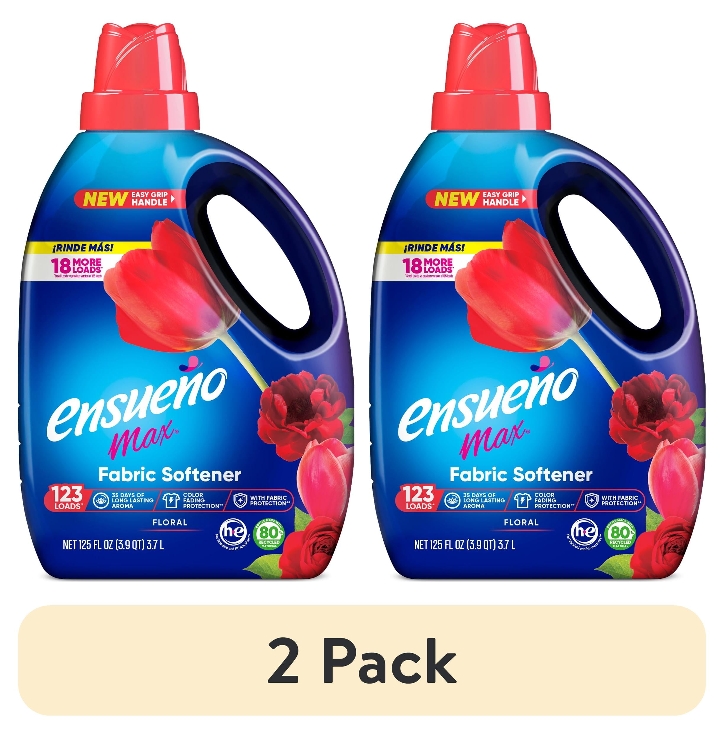 (2 pack) ENSUEÑO® MAX LIQUID FABRIC SOFTENER - FLORAL (125 FL OZ)
