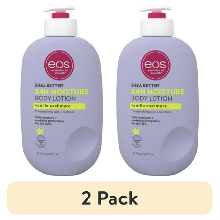 (2 pack) EOS Shea Better Body Lotion, Vanilla Cashmere 16 Ounce