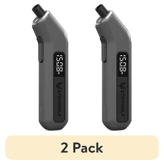 (2 pack) ETENWOLF T300 Plus Tire Pressure Gauge 200 PSI, Digital Tire Gauge with Bright LED Display, Tire Gauges for Tire Pressure with Presta Valve Adaptor