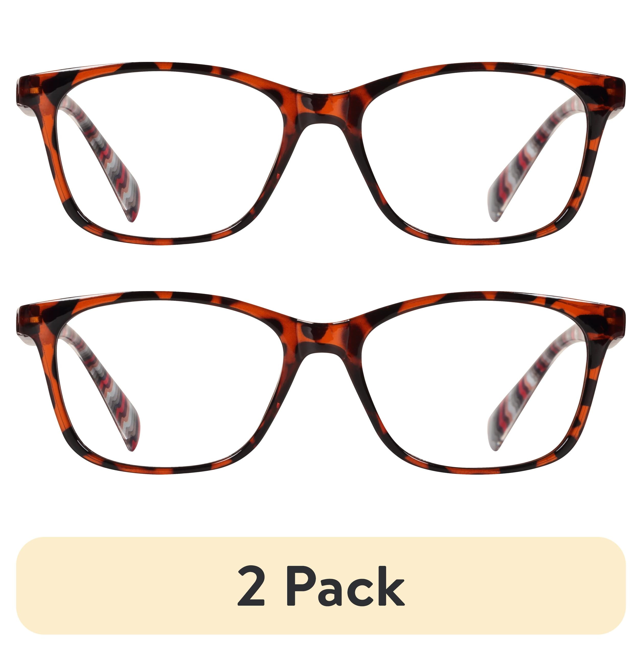(2 pack) EV1 Sawyer Tortoise +1.25 Reading Glasses with Case