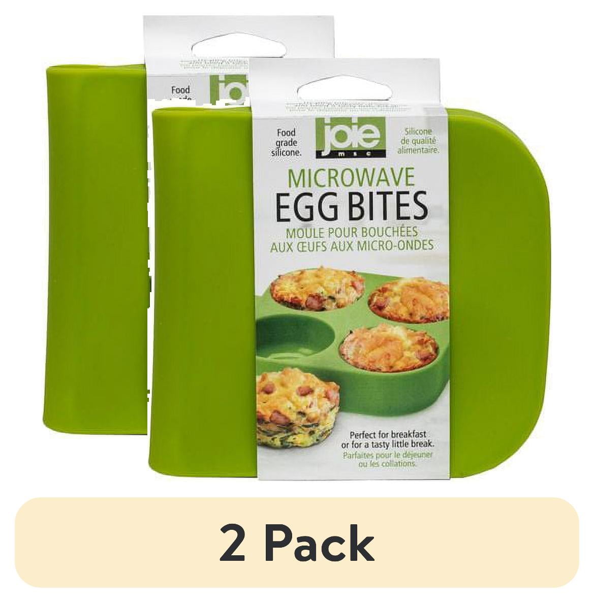 (2 pack) EVRI Joie Microwave Egg Bites Maker Silicone 4 Egg