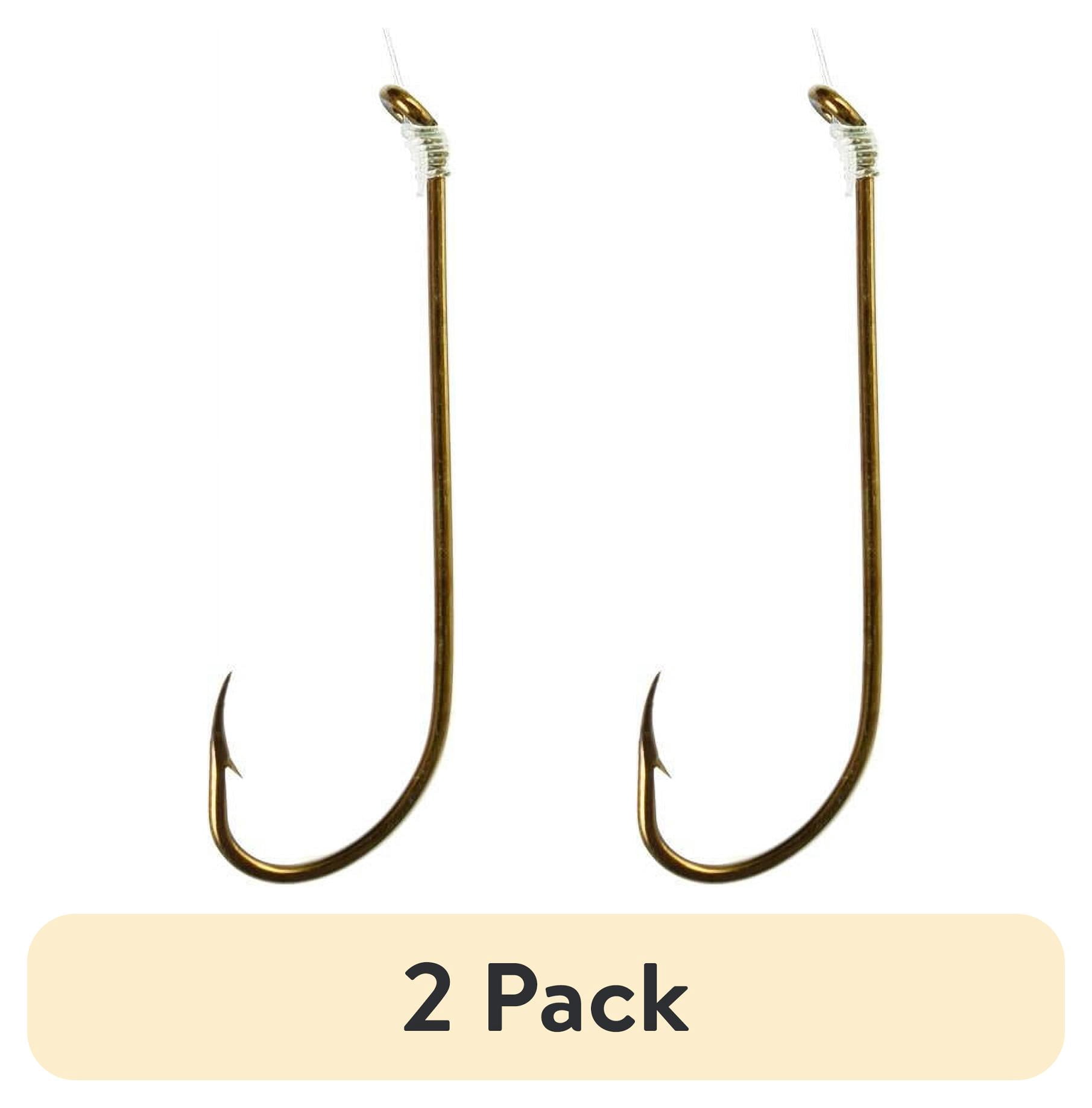 (2 pack) Eagle Claw 231XH-2/0 Plain Shank Hook, Bronze, Size 2/0, 6 Pack