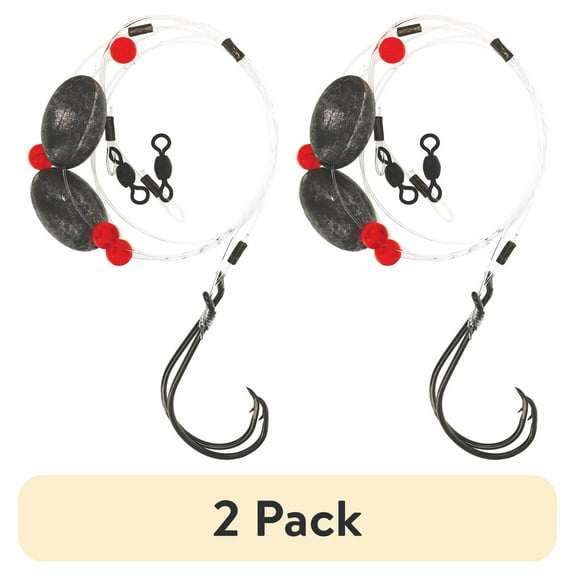 (2 pack) Eagle Claw Catfish Circle Hook Ready Rig 2 Pack