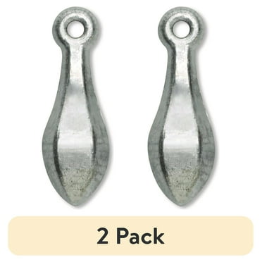 (2 pack) Eagle Claw Fishing Tackle, 02092-001, Bank Sinker 1 oz