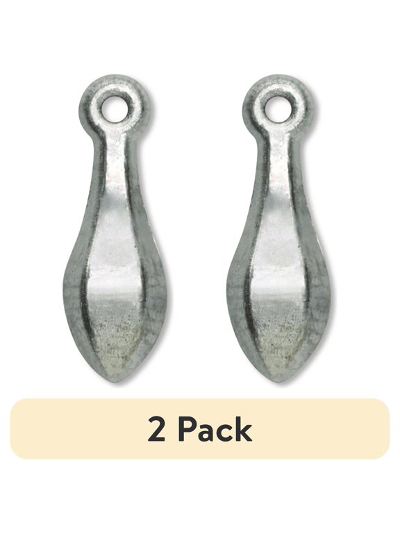 (2 pack) Eagle Claw Fishing Tackle, 02092-001, Bank Sinker 1 oz
