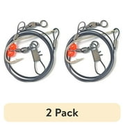 (2 pack) Eagle Claw Lazer Sharp 48" Redfish Leader with Hook