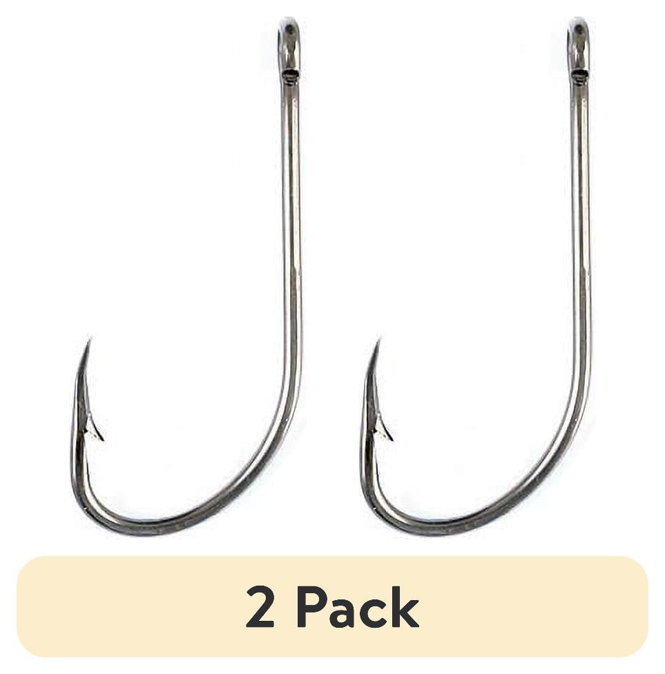 (2 pack) Eagle Claw Plain Shank Offset Fishing Hook, Bronze