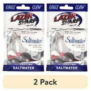 (2 pack) Eagle Claw Ready Rig with Lead Weight and Size 1 Hook