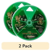 (2 pack) Eagle Claw Worm Weight Assortment, Steel, 34 Piece
