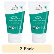 (2 pack) Earth Mama Organic Baby Face Nose and Cheek Balm, 2 fl oz