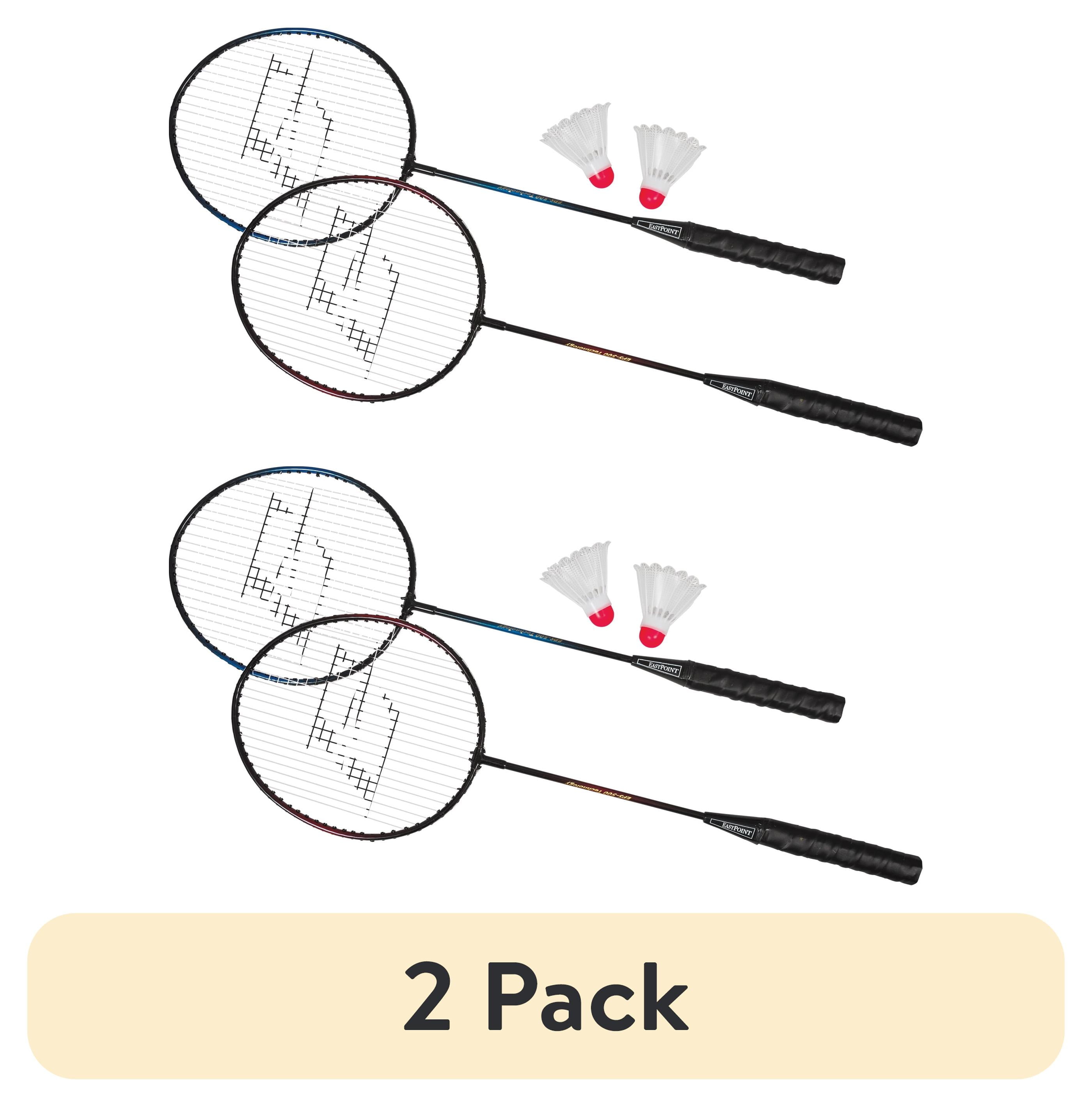 2 pack) EastPoint Sports 2 Player Badminton Racket Set; Contains 2