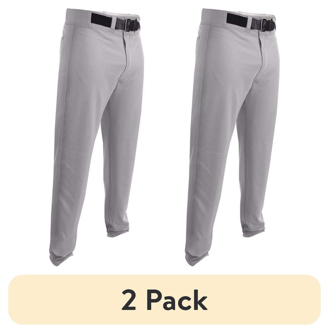 (2 pack) Easton Pro+ Baseball Pant, Gray, Youth Small