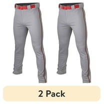 (2 pack) Easton Rival  Piped Adult Pant | Grey/Navy | Small