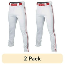 (2 pack) Easton Rival  Piped Adult Pant | White/Red | XL