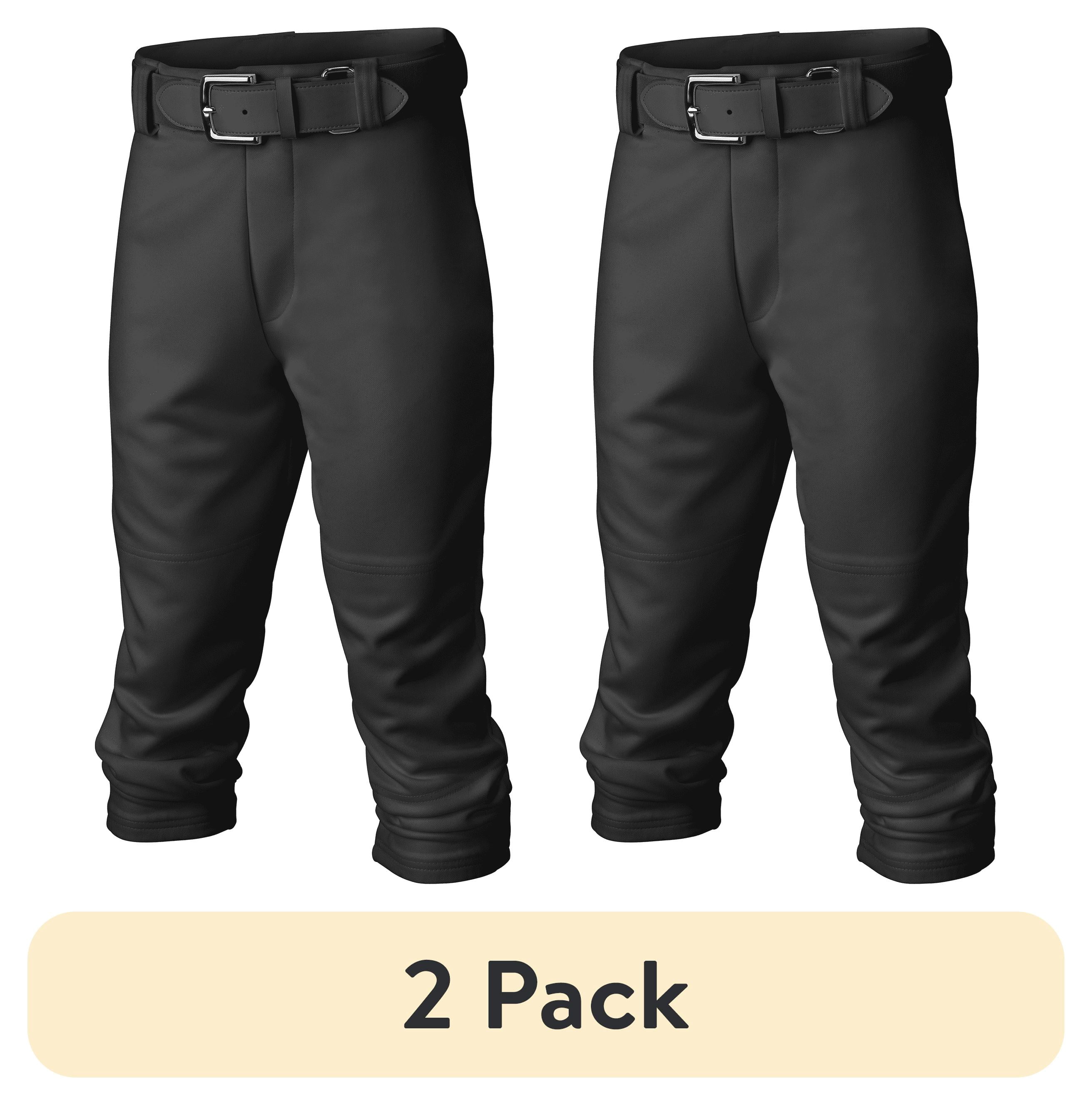 (2 pack) Easton Youth Baseball/Softball Pants | Game & Practice Use | Black | Small | Unisex