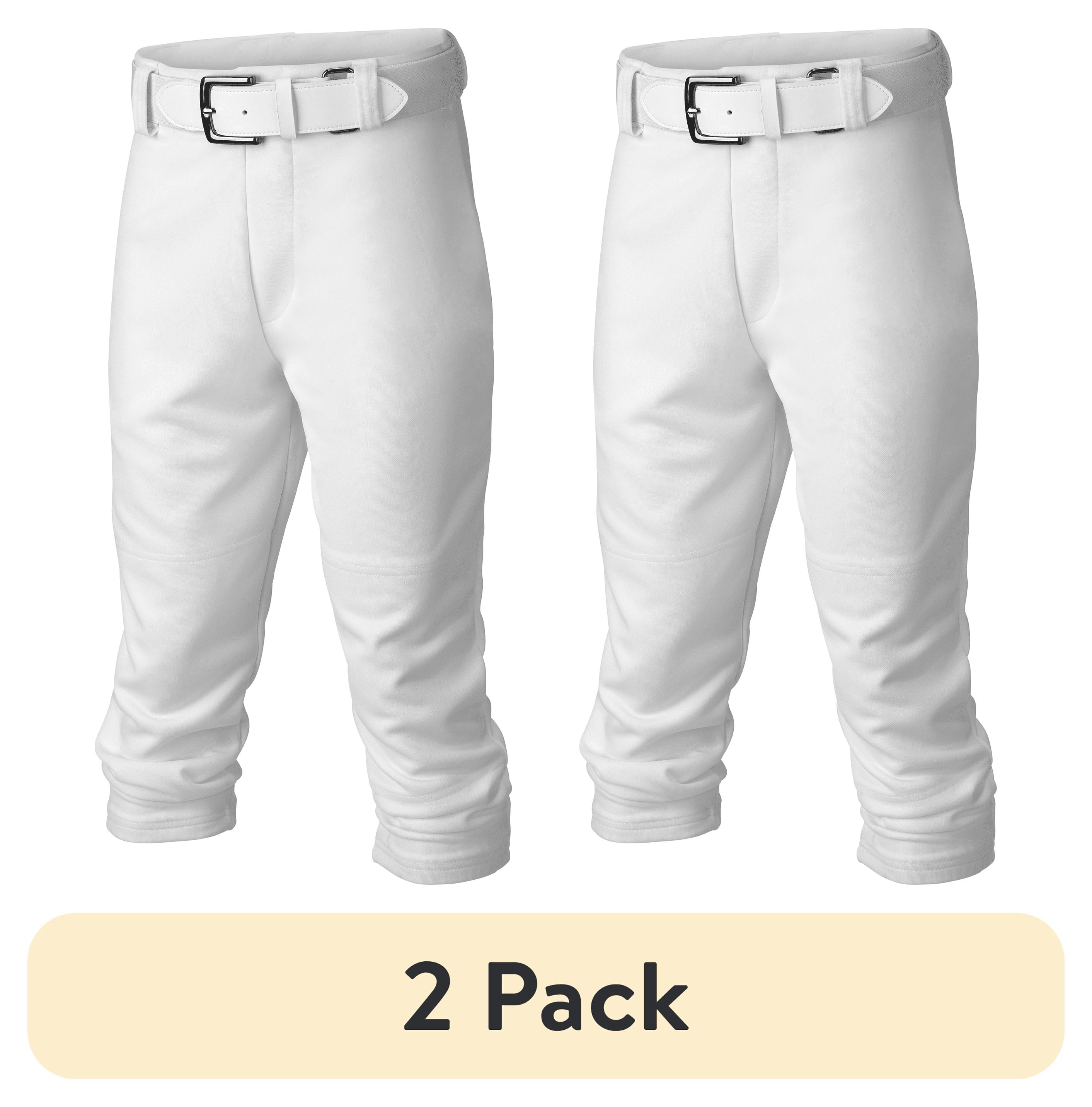 (2 pack) Easton Youth Baseball/Softball Pants | Game & Practice Use | White | Extra Small | Unisex