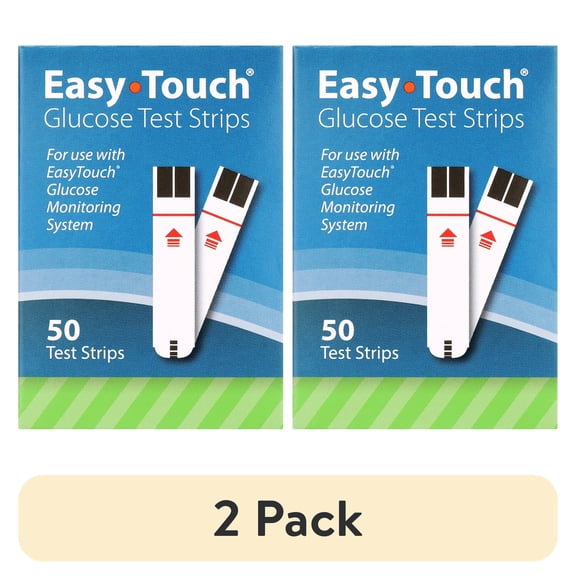 (2 pack) Easy Touch Test Strips Box of 50