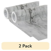 (2 pack) EasyLiner Brand Contact Paper Adhesive Shelf Liner, Gray Marble, 20 in. x 15 ft. Roll