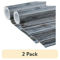 (2 pack) EasyLiner Brand Contact Paper Adhesive Shelf Liner, Weathered Wood, 20 in. x 15 ft. Roll