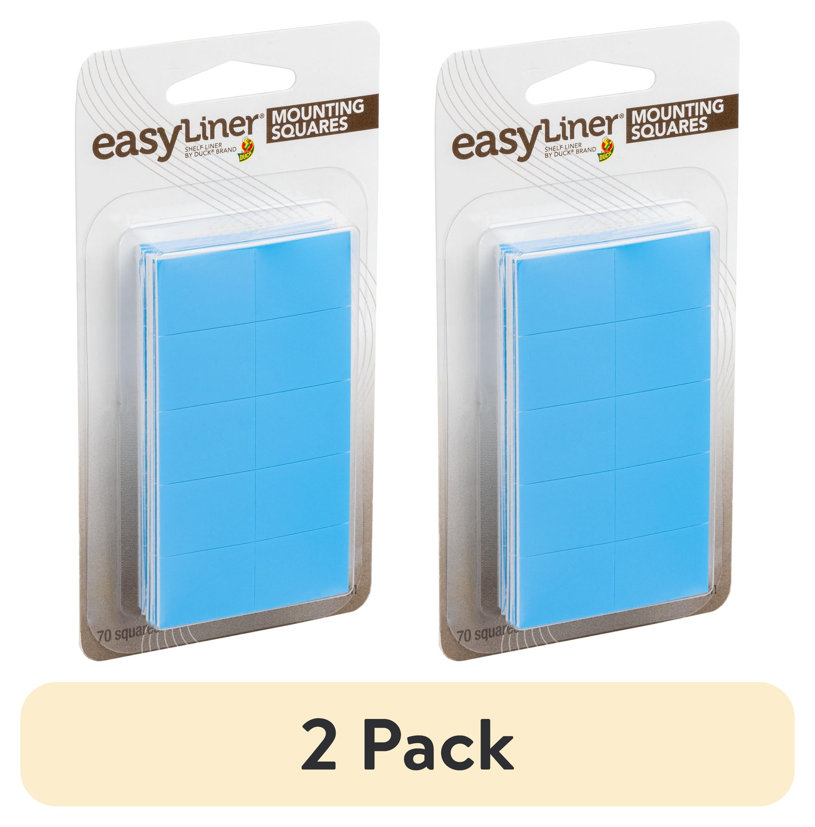 (2 pack) EasyLiner Mounting Squares for Drawers & Shelf Liner, White, 1 in. x .75 in., 70 Squares
