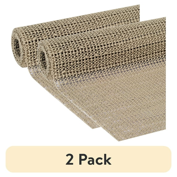 (2 pack) EasyLiner Original Grip Shelf Liner, Taupe, 12 in. x 5 ft. Roll